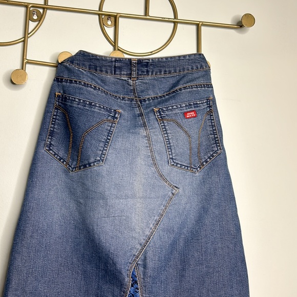 Vintage Miss Sixty Denim and Lace Skirt - Picture 12 of 12